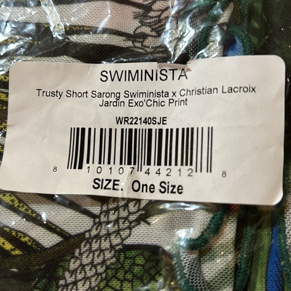 Swiminista X Christian Lacroix Trusty short sarong one size NWT - Picture 5 of 11